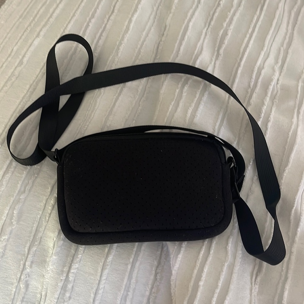 My Tagalongs Neoprene Cross Body Bag Black